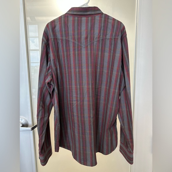 Wrangler Retro MVR152M Shirt Sz XXL Red/Gray Plaid W/Pearl Snaps - Picture 5 of 6